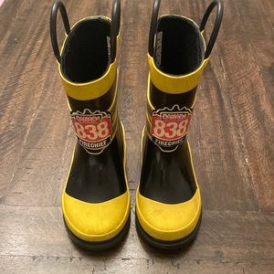 “Fire Chief” toddler rain boots